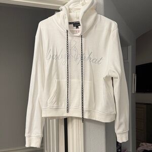 Baby Phat White Hoodie with gem logo